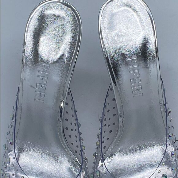 Piferi 115MM Crystal-Embellished Mules size 41 - Picture 8 of 16